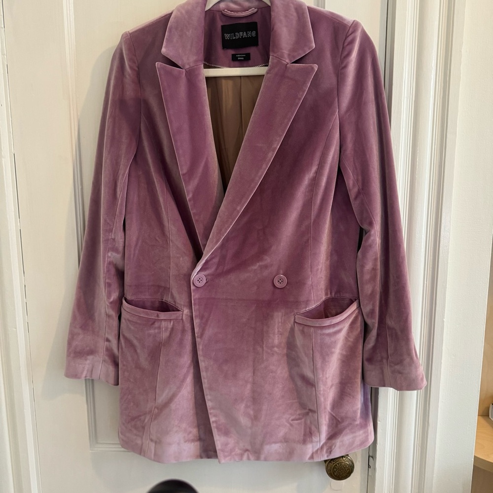 WILDFANG velvet empower blazer - NWT